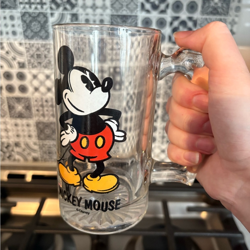 Mickey mouse beer/ glass cup.